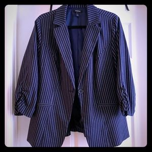 Torrid pinstriped blazer